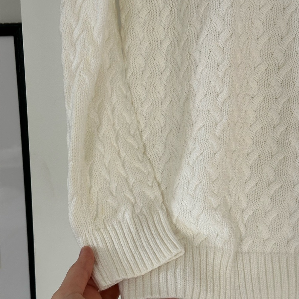 Croft & Barrow Extra Soft Cable Crewneck Sweater - Picture 5 of 9